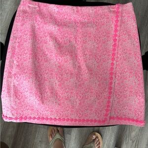 Crown & Ivy Pink Mini Pencil Skirt Wrap Casual